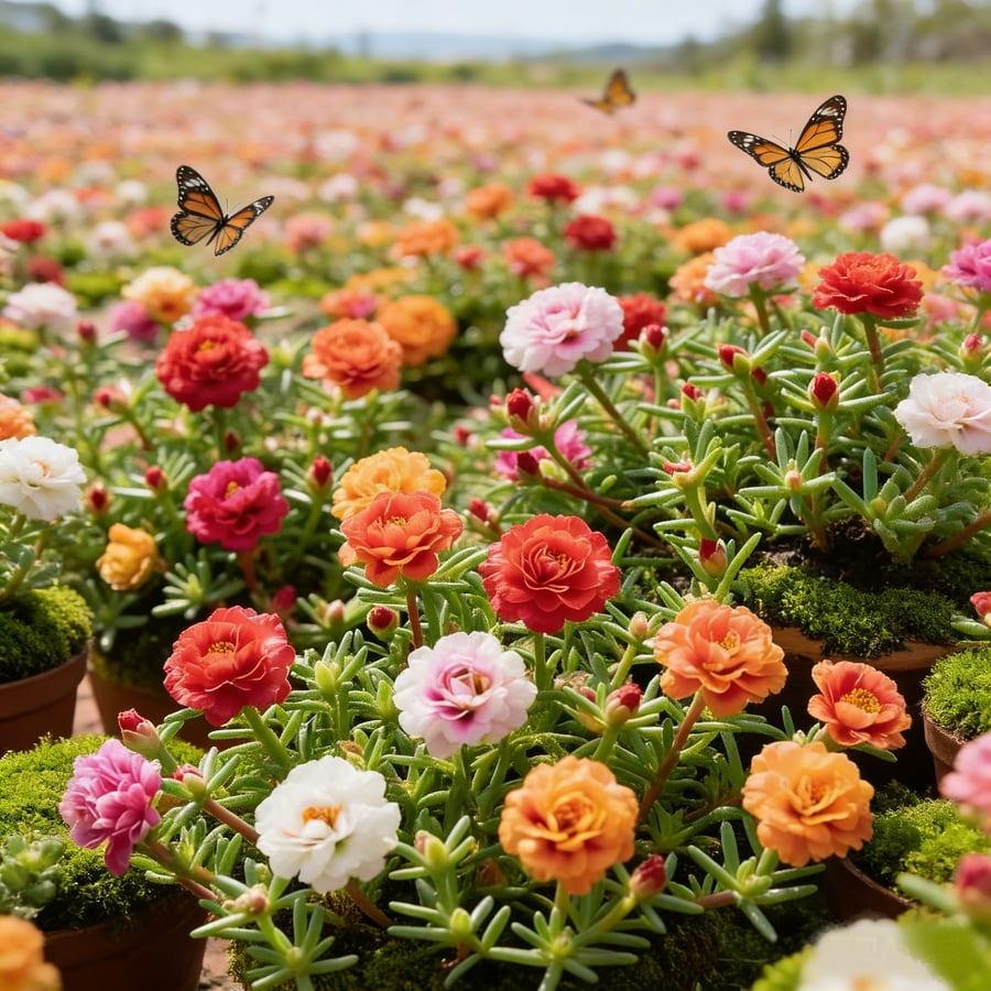 Best Store - 🌸Moss Rose Seeds – 🌿Perennial Flower Seeds / Large Flowers / Easy to Grow