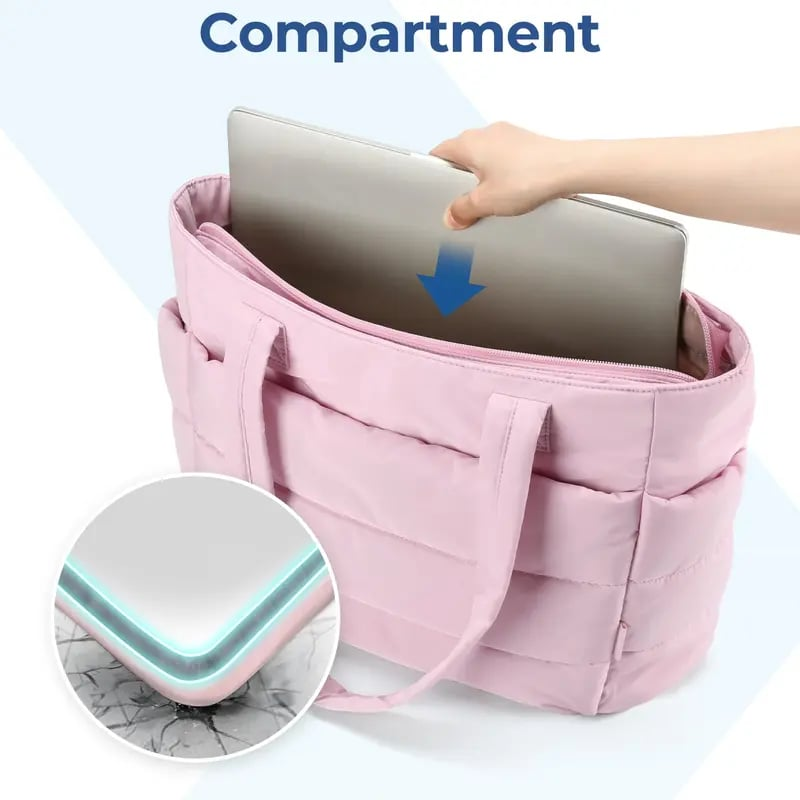 Large Tote Bag With Zipper