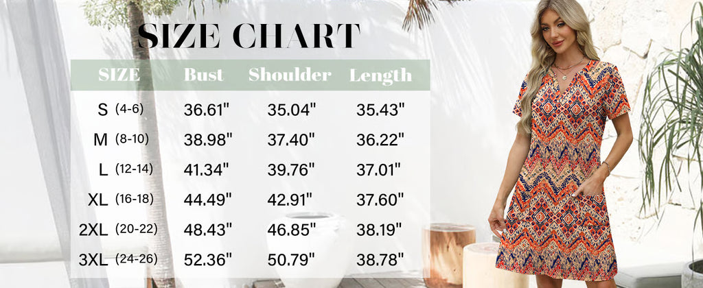 Women 2026 Casual Summer V Neck Dress Short Sleeve Fashion