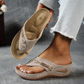 Big Summer Sale -  Comfortable Hollow Arch Support Women's Wedge Heel Flip Flops