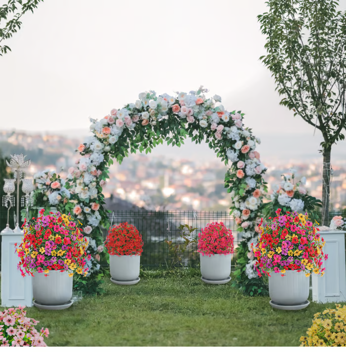 Outdoor/Indoor UV Resistant & Waterproof Artificial Flower Decor ✅
