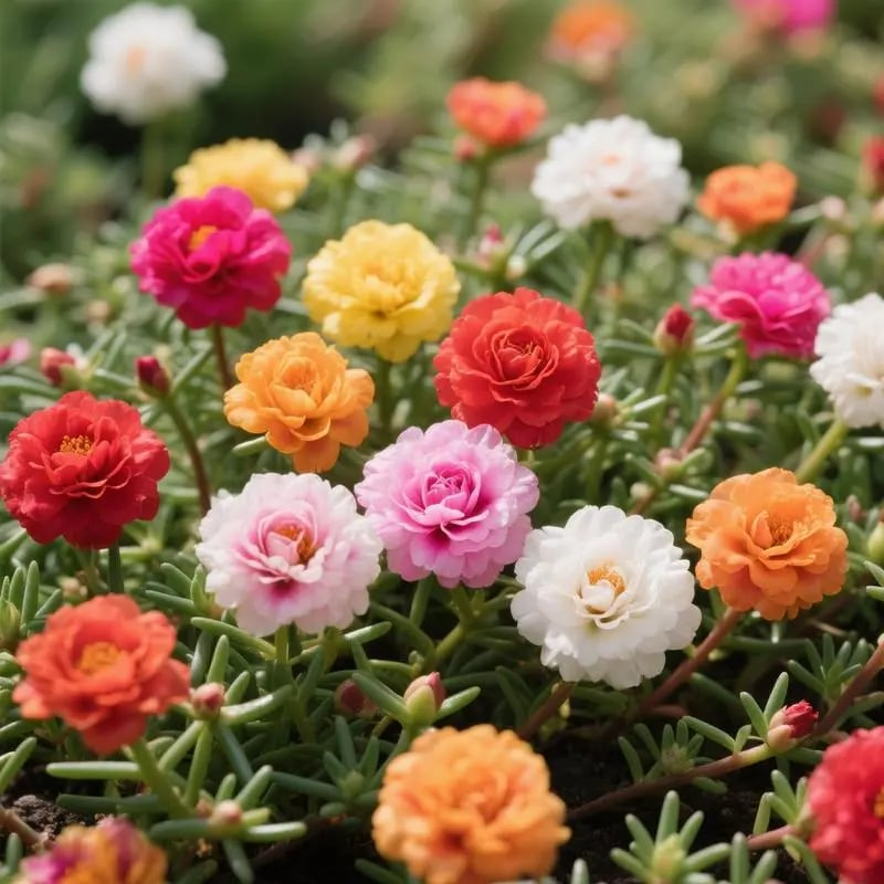 Best Store - 🌸Moss Rose Seeds – 🌿Perennial Flower Seeds / Large Flowers / Easy to Grow