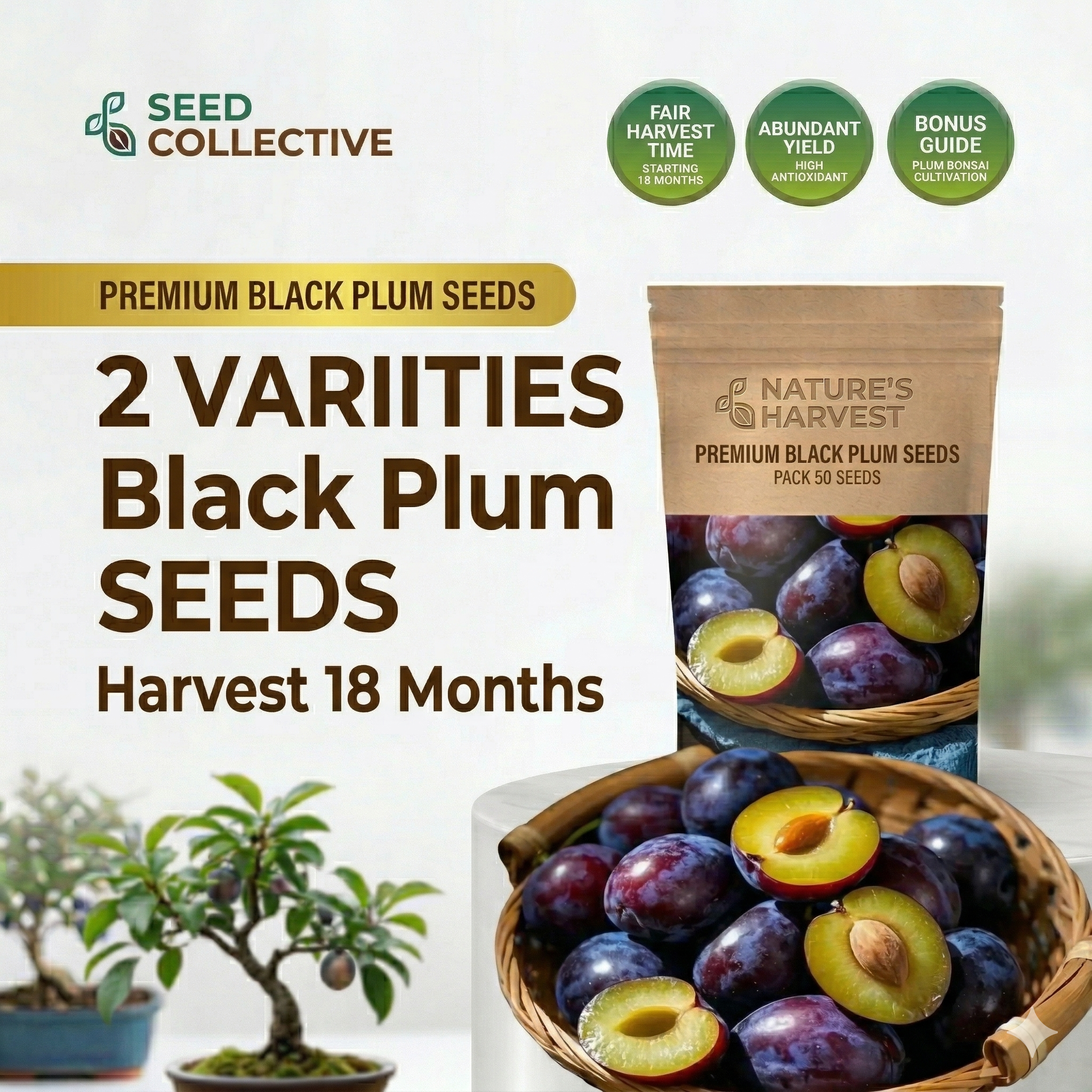 Premium Sweet Fruit Seeds for Your Home Garden