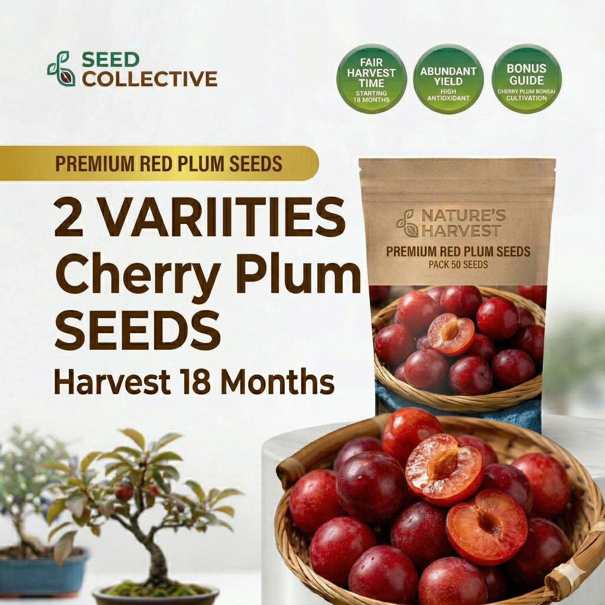 Premium Sweet Fruit Seeds for Your Home Garden