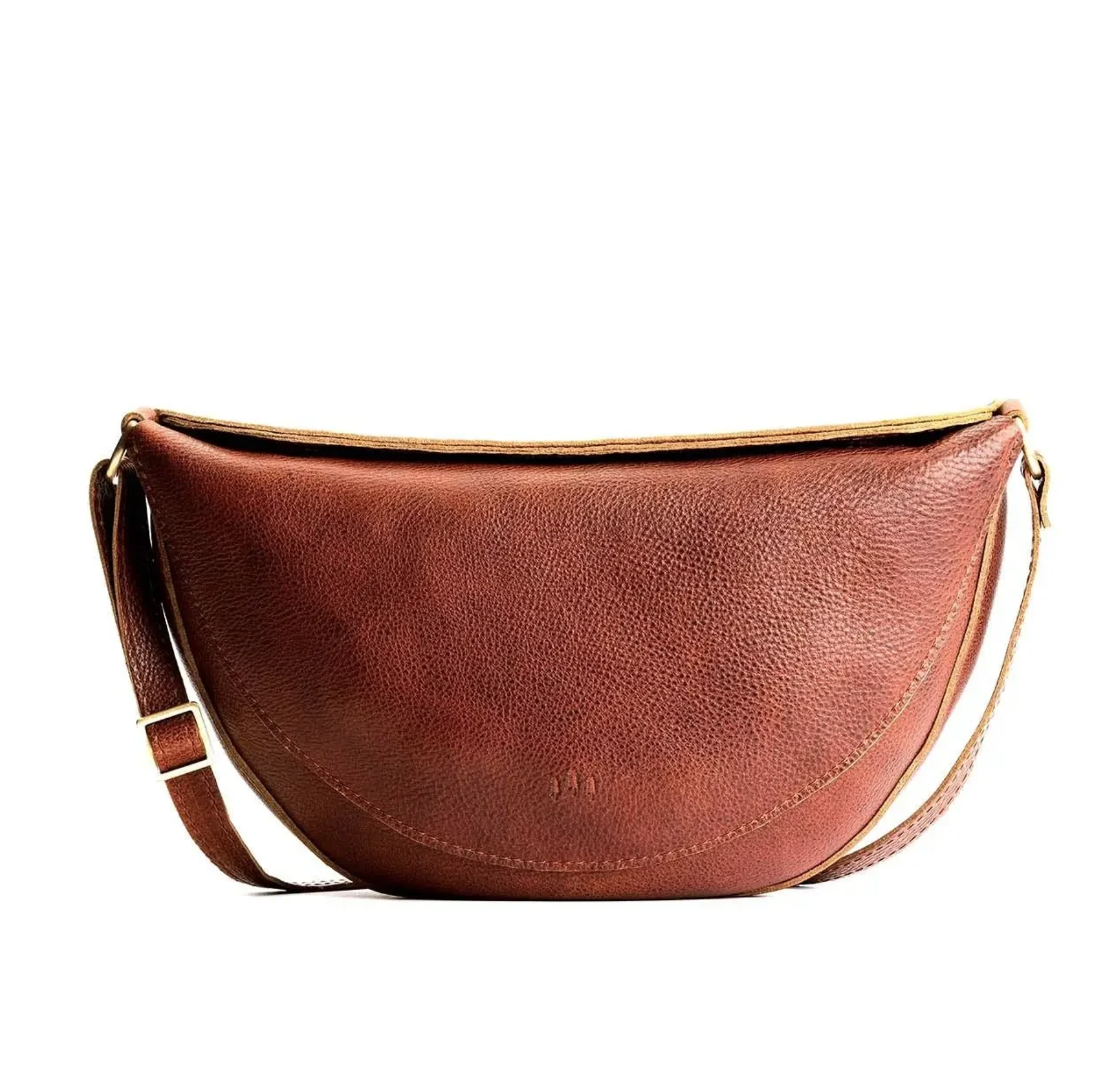 Leather Koala Sling Bag — Adjustable Strap, Magnetic Closure