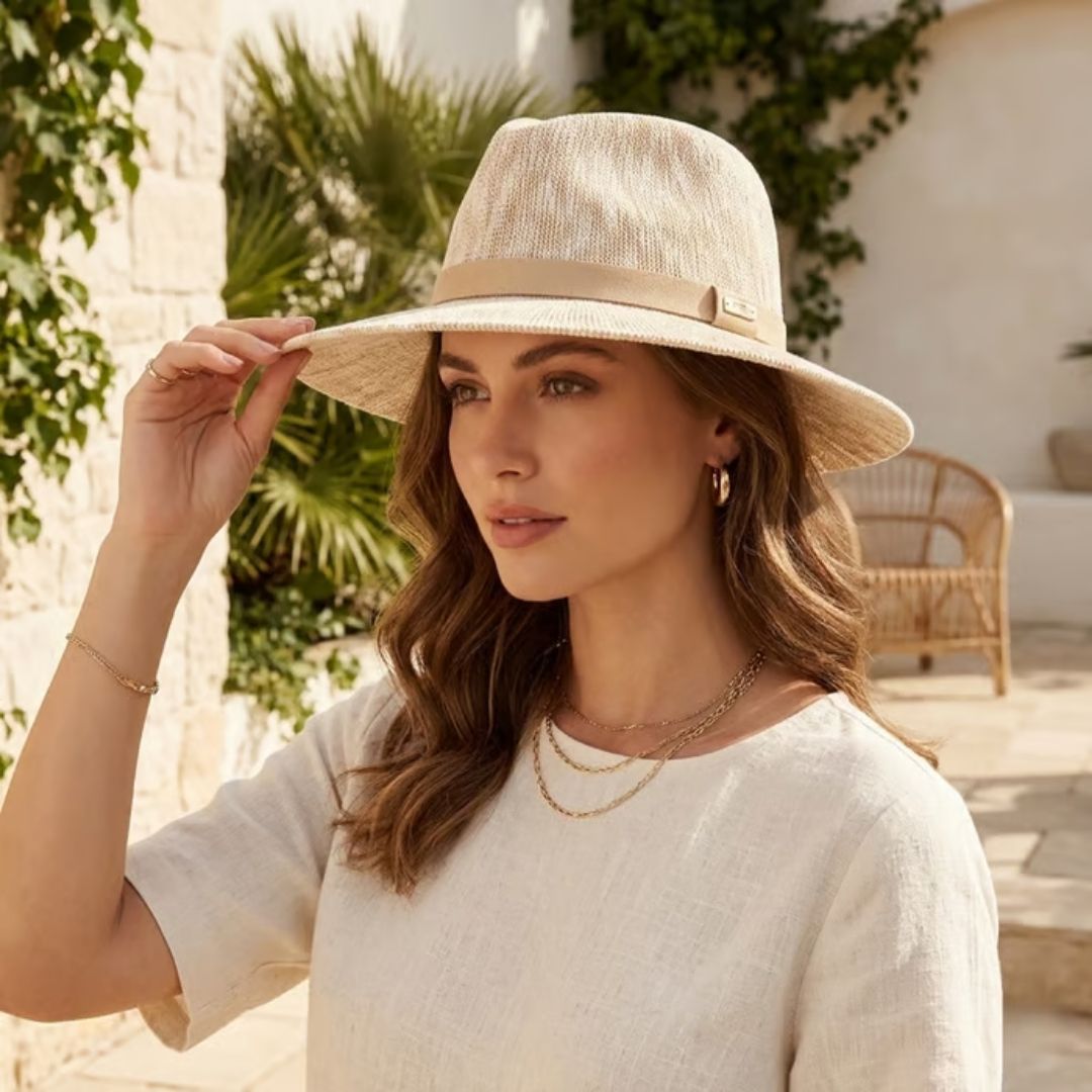 Packable Knit Fedora Hat