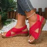 Women's Slope Heel Leather Orthopaedic Sandals