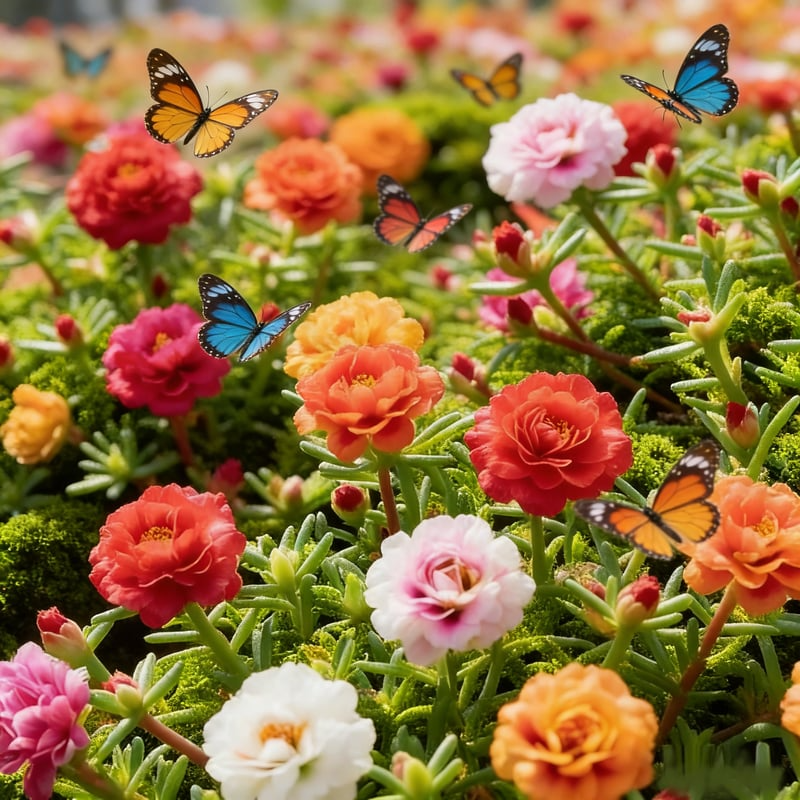 Best Store - 🌸Moss Rose Seeds – 🌿Perennial Flower Seeds / Large Flowers / Easy to Grow