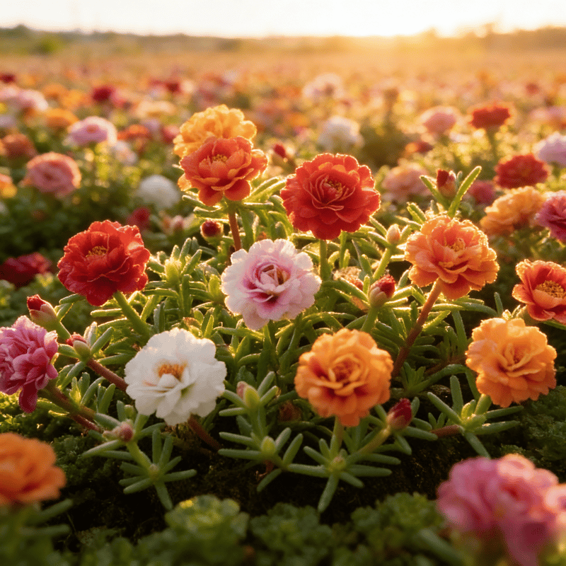 Best Store - 🌸Moss Rose Seeds – 🌿Perennial Flower Seeds / Large Flowers / Easy to Grow