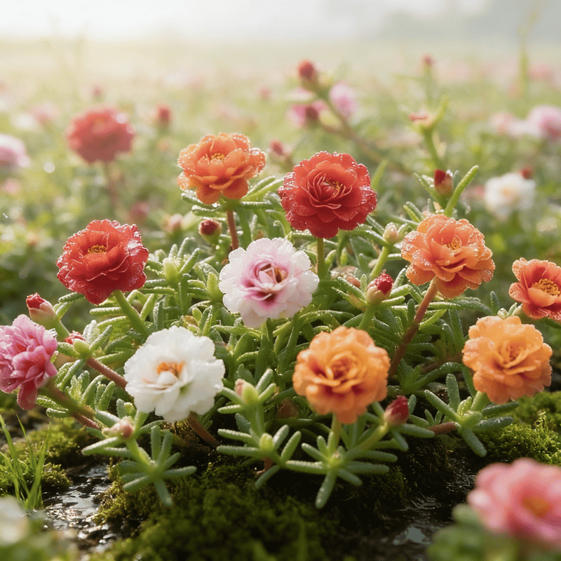Best Store - 🌸Moss Rose Seeds – 🌿Perennial Flower Seeds / Large Flowers / Easy to Grow